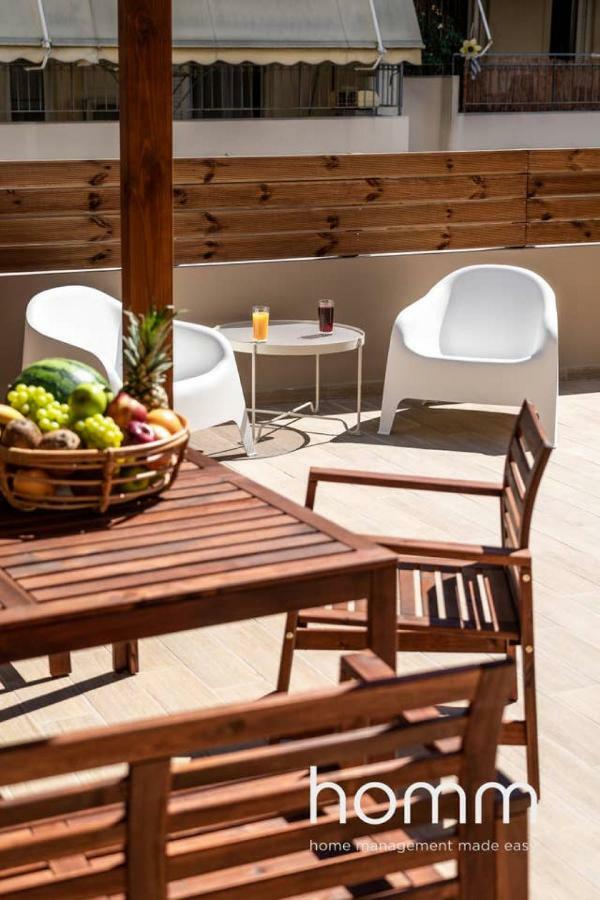 Nemeseos Ground Floor Homm Apartment With Roof Garden And Wading Pool Atenas Exterior foto